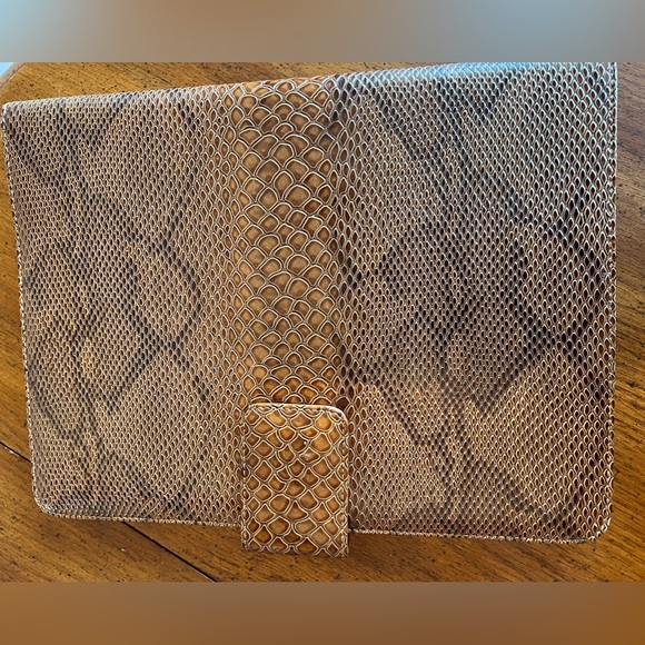 snake print large tote bag - Picture 6 of 7